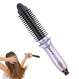 Spazzola termica riscaldata, pettine arricciacapelli – Spazzola termica agli ioni negativi versatile, riscaldamento rapido, 2 regolazioni di temperatura per arricciare lo scoppio