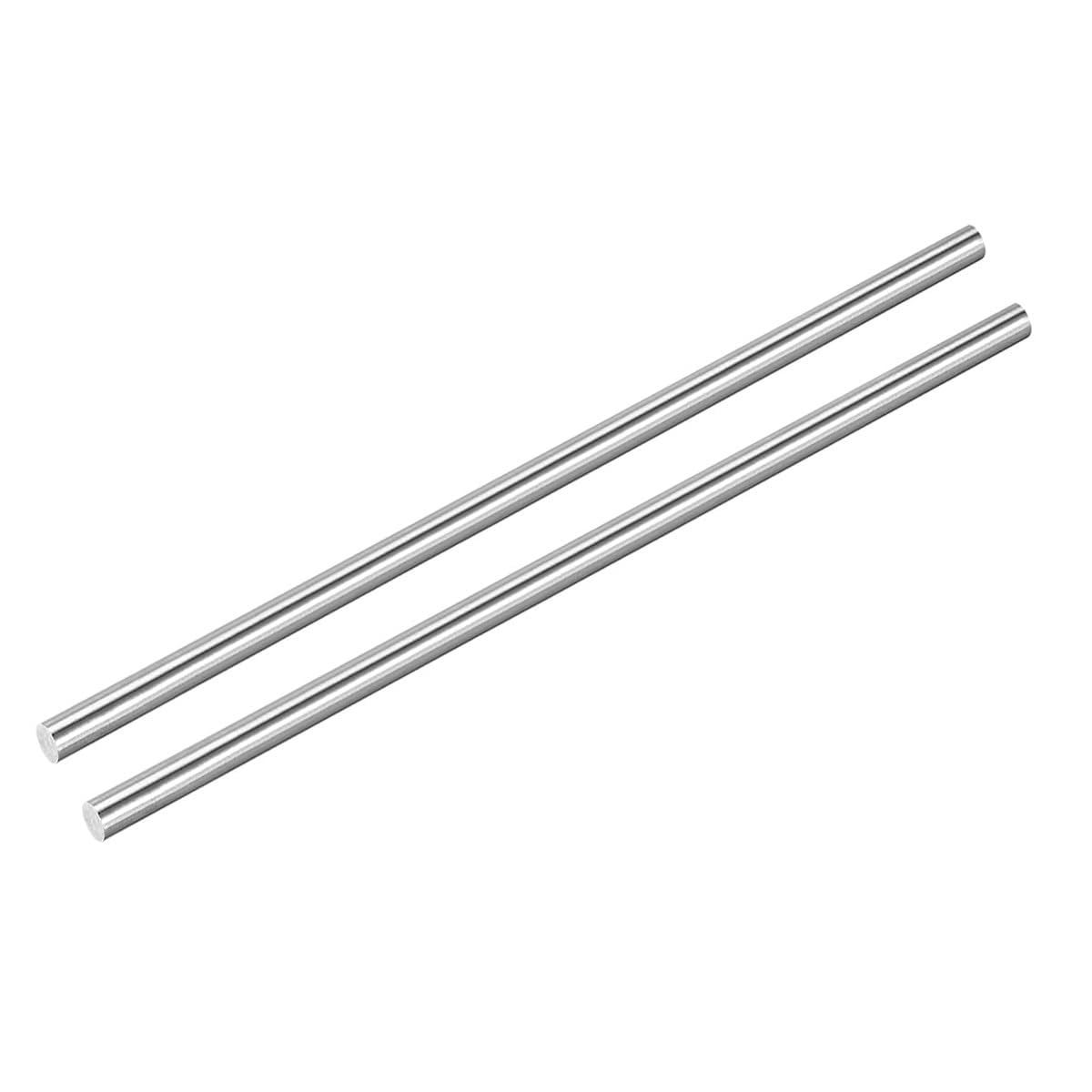 Okrągłe pręty ze stali nierdzewnej, 2-pak prętów z litego metalu, długość 500 mm, średnica 8-15 mm, proste pręty do projektów DIY i odporne na korozję
