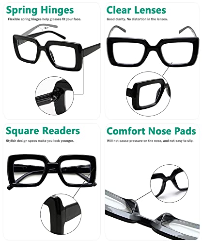 Image of Eyekepper Reading Glasses, Readers for Women, 0.5 Black Stylish