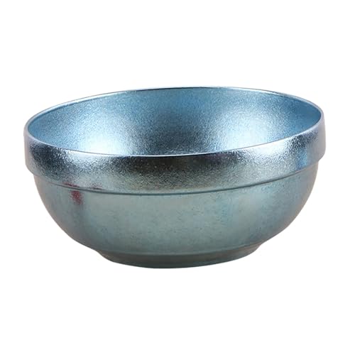 Qianly Titanium Bowl,Double Walled Metal Bowl,for Kids,Multipurpose,Food Bowl,Cookware,Tableware Rice Bowl Snacks Bowl for Hiking, Blue