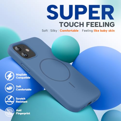 Image of Miracase Magnetic for iPhone 12 Case /iPhone 12 Pro Case, Glass Blue
