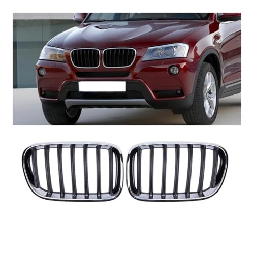 Grilles de calandre ABS chrome pour corriger calandre jaunie X3
