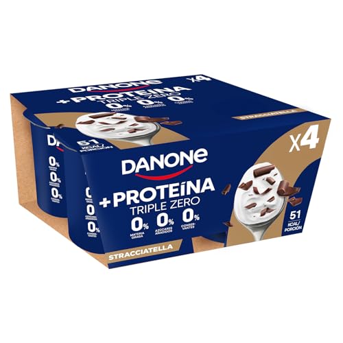 Yogur de proteínas desnatado sabor stracciatella Danone pack 4 x 105 g