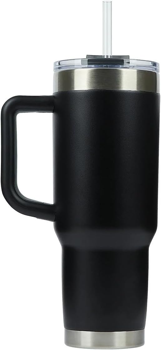 Pelican Porter XP40M01100 40 oz. Double Wall Stainless Steel Travel Tumbler, Black - Image 3