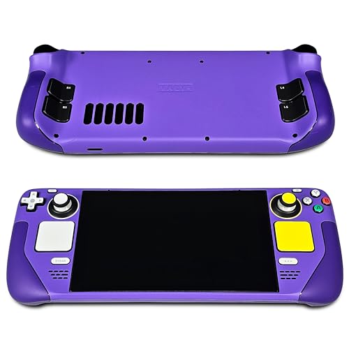 Steam Deck Skin, Game Purple Cube Edition, Full Wrapping Matte Vinyl Skin, Designed by POP SKIN, Compatible with Both LCD and OLED Versions
