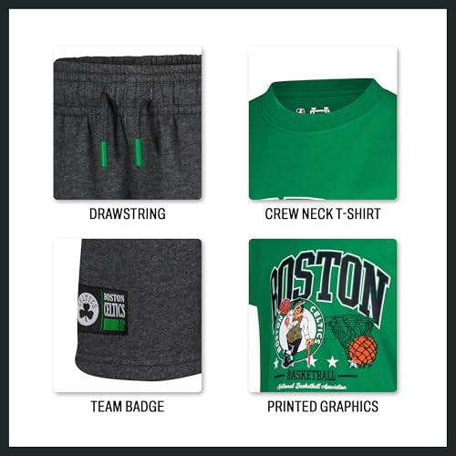 Image of Ultra Game Boys NBA Official Super Soft T-Shirt & Basketball Shorts Set