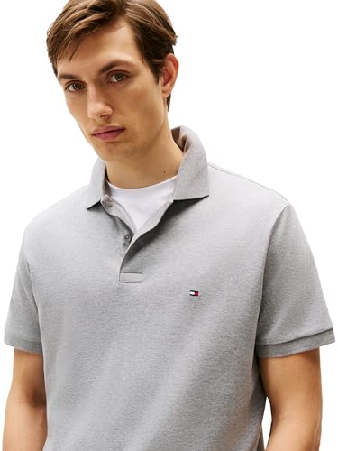 Image of Tommy Hilfiger Mens Short Sleeve Casual Polo Shirts in Regular Fit with Liquid Cotton