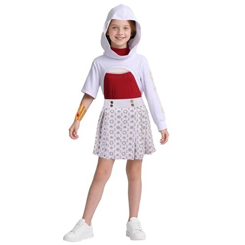 Disfraz niñas zombies 4 piezas con falda y pulsera miniatura 3