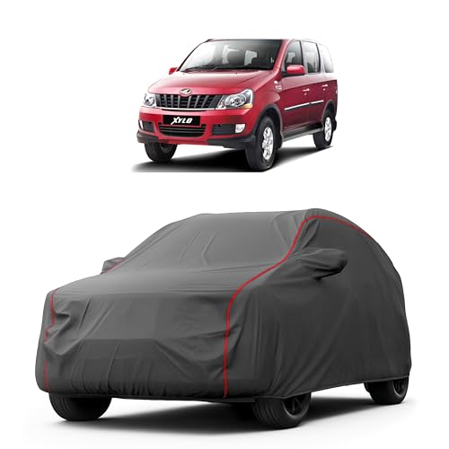 Image of Heavy-Duty Car Cover for Compatible with Mahindra Xylo (2009 to 2025 All Models) Deluxe Car Protection Cover - Waterproof & UV-Resistant All-Season Exterior Protection
