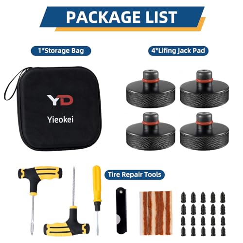 Product Image Tesla Jack Pads Lifting Jack Pad for Tesla Model 3/Y/S/X + Tesla Model Y Under Seat Storage Box
