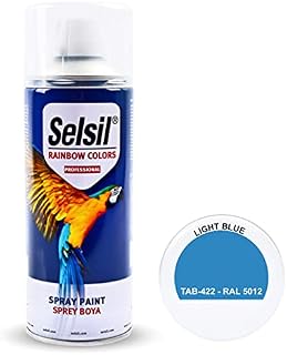 Selsil Spray Paint Ozone Friendly Brilliant Colour Perfect Finish All Purpose for Wood, Metal, Plastic, Interior/Exterior, Art, Crafts, Auto, Home Furniture, Garden, Graffiti, 400ml (Black Matt)