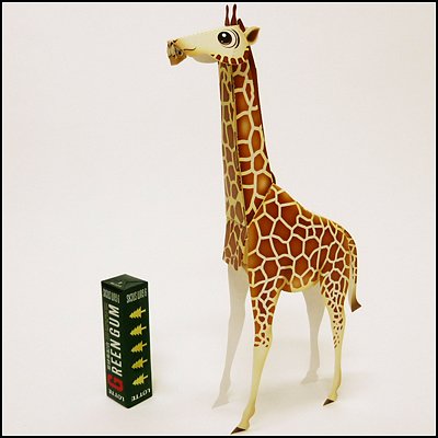 Amazon.co.jp: のりもハサミもいらない「ペーパークラフト」キリン(10 