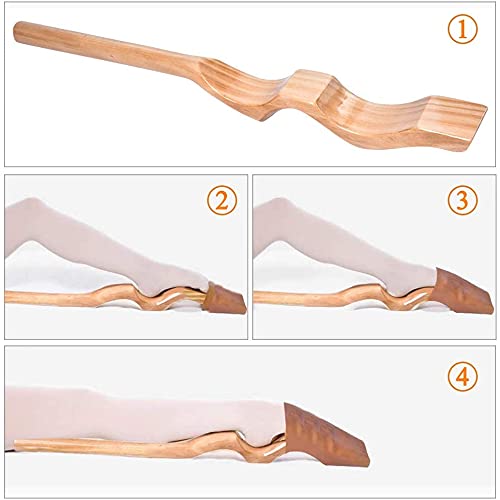 Wakects Ballett Fuß Stretcher – Aus Kiefernholz, Mit Gummiband & Manschette, 72 X 7 X 3,5 Cm – Für Ballett, Yoga, Latein & Bauchtanz – Inkl. Tragetasche – Schuhgröße 30–45
