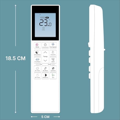 Image of BLACKSHEEP Compatible with Hitachi AC Remote for 1, 1.5, 2 ton with Backlit for Split /Window Air Conditioner - Please Match The Original Remote (AC 272)