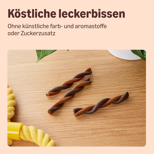 by Amazon Hundeleckerlis - Twist Sticks mit Geflügel und Wild, 100g