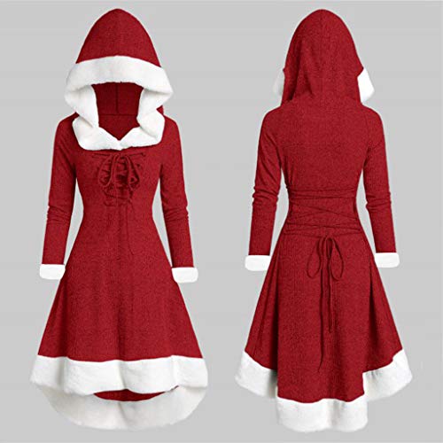 Robe d'hiver à manches longues vêtement chic patchwork de fête - 3