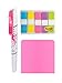 Post-it Flags Value Pack, 3 in. x 3 in. Full Adhesive Notes.47 in. Wide Flags, Plus 3-in-1 with Pen, Highlighter, Flags, (683-VAD4)