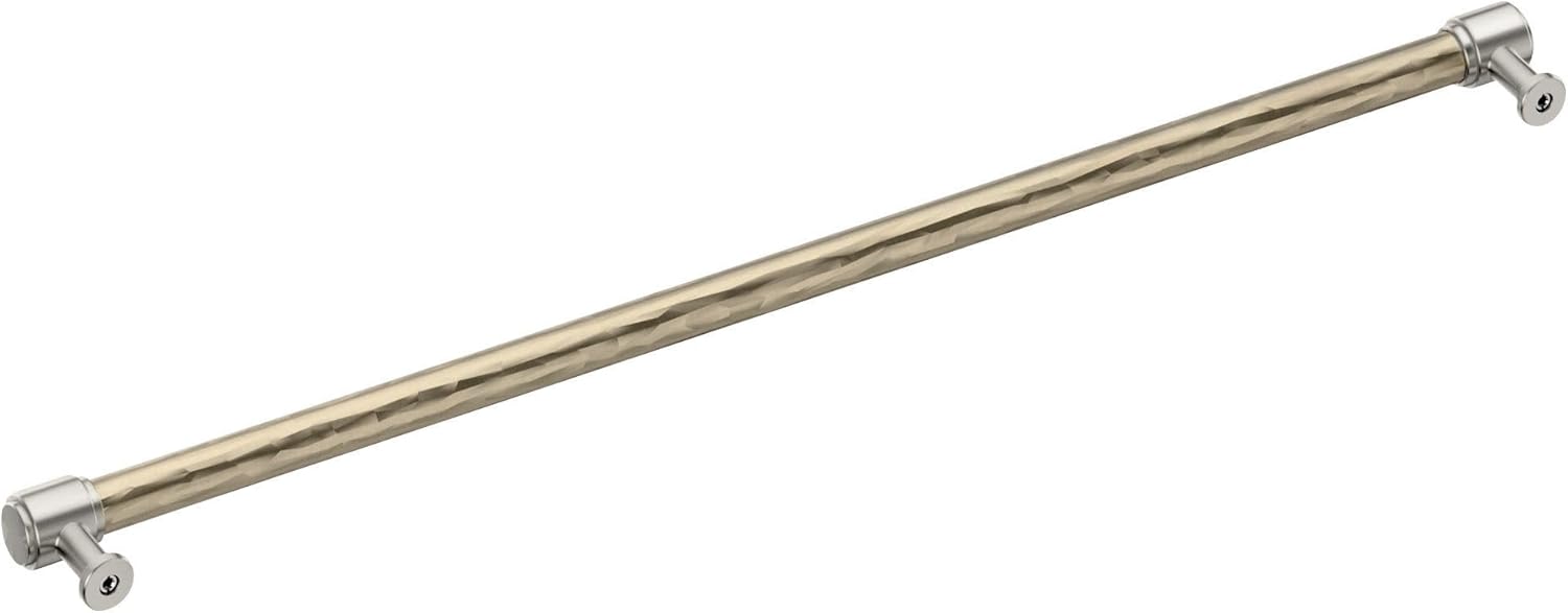 Signature Hardware 954061-24 Lazzara 24 Inch Center to Center Hammered Appliance Pull - Golden Champagne