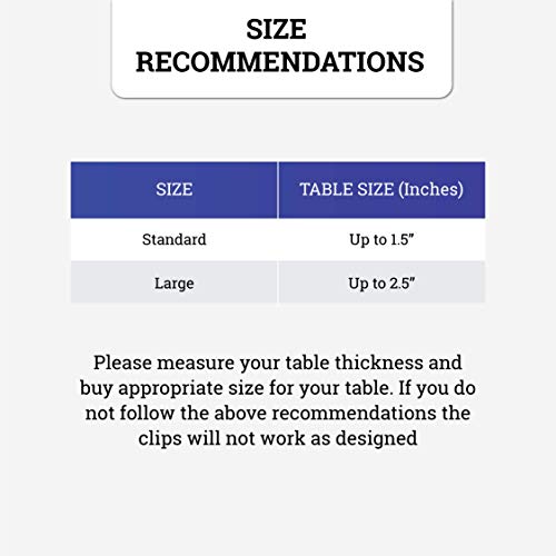 Protensils Picnic Tablecloth Clips, Stainless Steel Outdoor Table Cover Clamps, Table Cloth Holder & Skirt Clip (12 Pcs) #TOP5