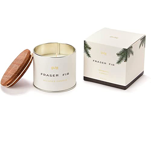 Fir Festive Scented Soy Candle 6.5Oz - Holiday & Winter Festive Home Fragrance - Aromatic Pine Needle Balsam Non-Toxic Candles - Frasier Candle, Hand Made - Inspired By Christmas Trees #TOP5