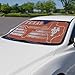 Fanmats 60029 NCAA Texas Longhorns Windshield Sun Auto Shade, Sun Shield Sun Visor | Accordion tri-fold for Storage | 59