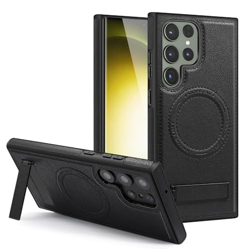 Étui rigide Samsung S24 Ultra anti-chute avec support de visionnage