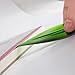 Green Willow Leaf Envelopes Opener Bookmark, Plastic Paper Cutter Plastic Razor Blade Tool for Office Art Props and Bookmarks