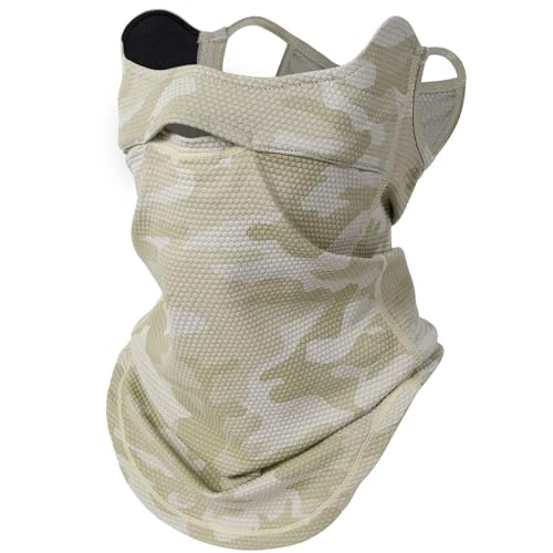 Pasamontañas Anti Viento Máscara facial a prueba de viento con gancho for la oreja for ciclismo, protección solar que absorbe el sudor, cubierta facial transpirable for accesorios deportivos for andar