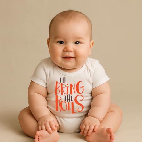 I'll Bring the Rolls Thanksgiving Funny Baby Onesie Fall Outfit for Infant2