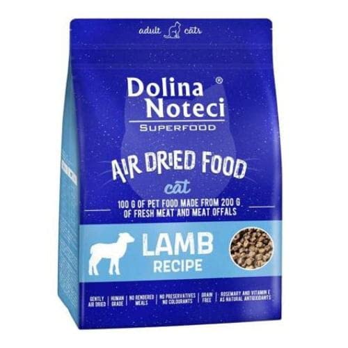 Produktbild von Dolina Noteci Glutenfrei Superfood Trockenfutter für Katzen Lammgericht - 4 x 1 kg