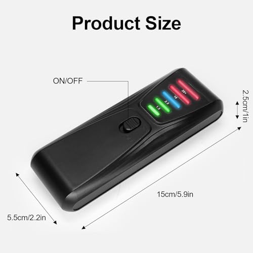 Detector de Campo Magnético con 5 LED Indicadores y Medidor EMF miniatura 4