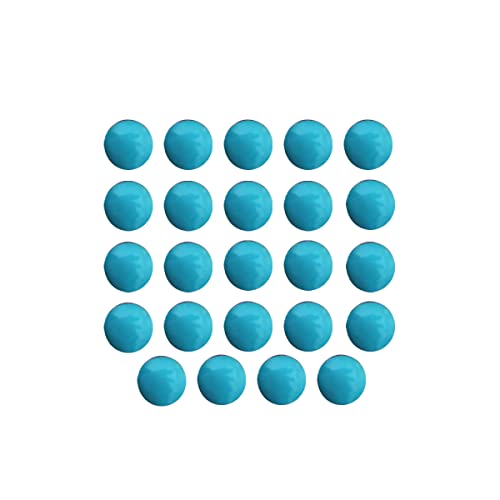 Imãs De Geladeira e quadro magnético decorativo 24 Un - Bolinha Azul Claro