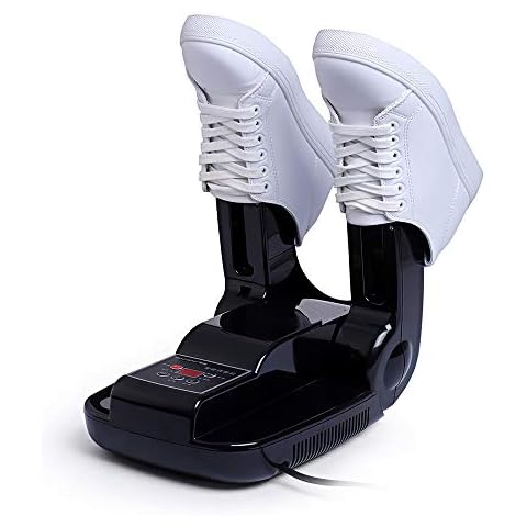 Boots Dryer, Electric Foot Warmer with Timer Shoe Adjustable Odour Eliminator Damp and Wet Remover Foldable Quick Dryer Electric Shoe Dryer for Drying Shoes Boots Gloves Socks Cover