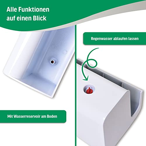 Produktbild von Balkonkasten Mit Bewässerungsset "Balkona Classico" 80 Cm Weiß Hochglanz