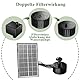 AISITIN Solar Springbrunnen für Außen 3,5W, Upgraded Glas Solarbrunnen für Draussen, Solar Wasserpumpe mit 3M Kabel, mit 4 DIY Fontänenstile, Solar Fontäne Pumpe für Garten,Vogelbad,DIY Wasserspiele