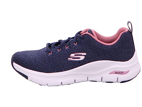 Image of Skechers Women's Arch Fit - Glee for AllSneaker, Navy, 3.5 UK