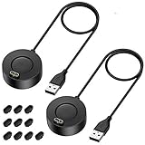 EZCO 2-Pack Charger Compatible with Garmin Fenix 5 5S 5X 6 6S 6X / Vivoactive 3 4 4S Music/Venu Sq,...