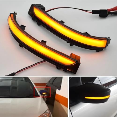 Retrovisor LED dinámico para VW Golf G7 G6 y UP con intermitentes de flecha progresivos 3