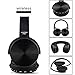 immagine 6PENG Cuffie Bluetooth Cuffie Over-Ear, Cuffie Wireless Pieghevoli con Jack Audio da 3,5 mm, Microfono con cancellazione del Rumore Incorporato, Supporto per Scheda Plug-in, per iPhone iOS Android