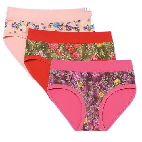 3 PCS Multicolor Printed Cotton Panties | Breathable Innerwear for Women-image-9