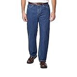 Kirkland Signature Men's Size 36 x 30 Relaxed Waist Denim Jeans, Blue