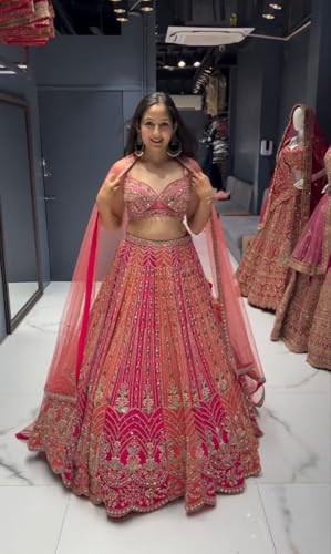 Indian Ready to wear Lehenga Choli for Women Flared Party Night with Stitched Blouse for Women.2