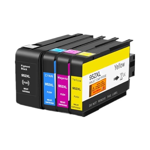 Cartouche d'encre 952XL compatible pour Officejet Pro 7740 et 8710 en pack de 4 couleurs