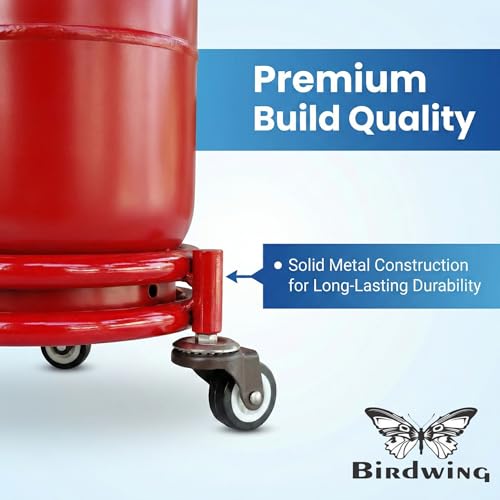 Image of Rincy Stainless Steel Wheel LPG Gas Cylinder Trolley with 4 Wheels (2 Pcs) - BRG Gas Cylinder Trolley (Multicolor, Pack of 2)