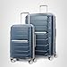 Samsonite Freeform 2-Piece Luggage Set - Carry-On & Large Checked Luggage with Dual Spinner Wheels - Durable Polypropylene Hardshell - TSA Lock, Airline-Approved - Expandable Hard Shell - Navy