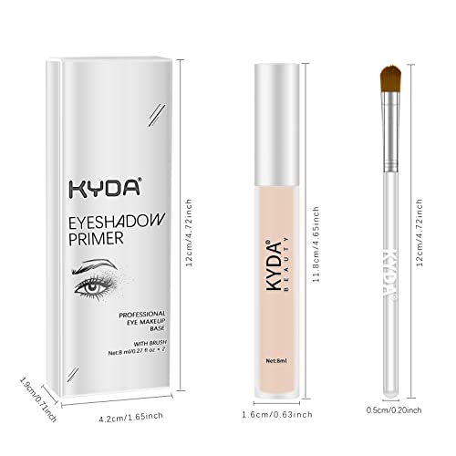 Freeorr 2Pcs Matte Eyeshadow Primer Base Kit, Eye Shadow Base Cream Primer,Waterproof & Long Lasting, Liquid Eye Makeup Base Primer#02 Light #TOP1