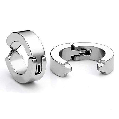Arts Silver Metal Clip-On Earring For Men-image-20
