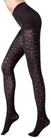 Conte Elegant Women's Ajour Lace Knitted Cotton Tights