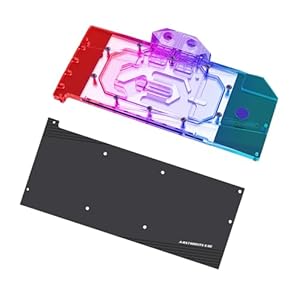 GPU Waterblock – für AMD Radeon RX 7900 XTX RX 7900 XT RX 7800 XT Reference Edition, PC GPU Wasserflüssigkeitskühler mit Backplate (für AMD Radeon RX 7900 XTX Reference Edition)