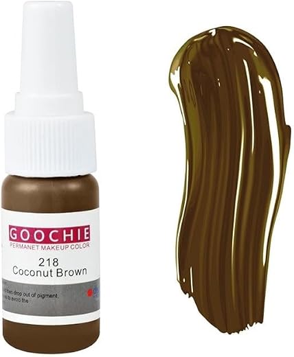 Goochie Coconut Brown EU Standard Micro Pigment Cosmetic Tattoo Ink | Permanent Makeup Eyebrow Color Pigment Micropigmenta...